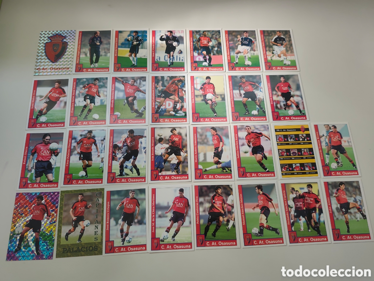 Cromos de f&uacute;tbol: 30 CARDS OSASUNA MUNDICROMO 2001 2002 #