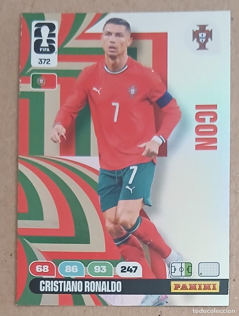 Cromos de f&uacute;tbol: CROMO n&ordm; 372 CRISTIANO RONALDO PORTUGAL ICON ADRENALYN XL FIFA WORLD CUP 2026E PANINI. Nuevo.
