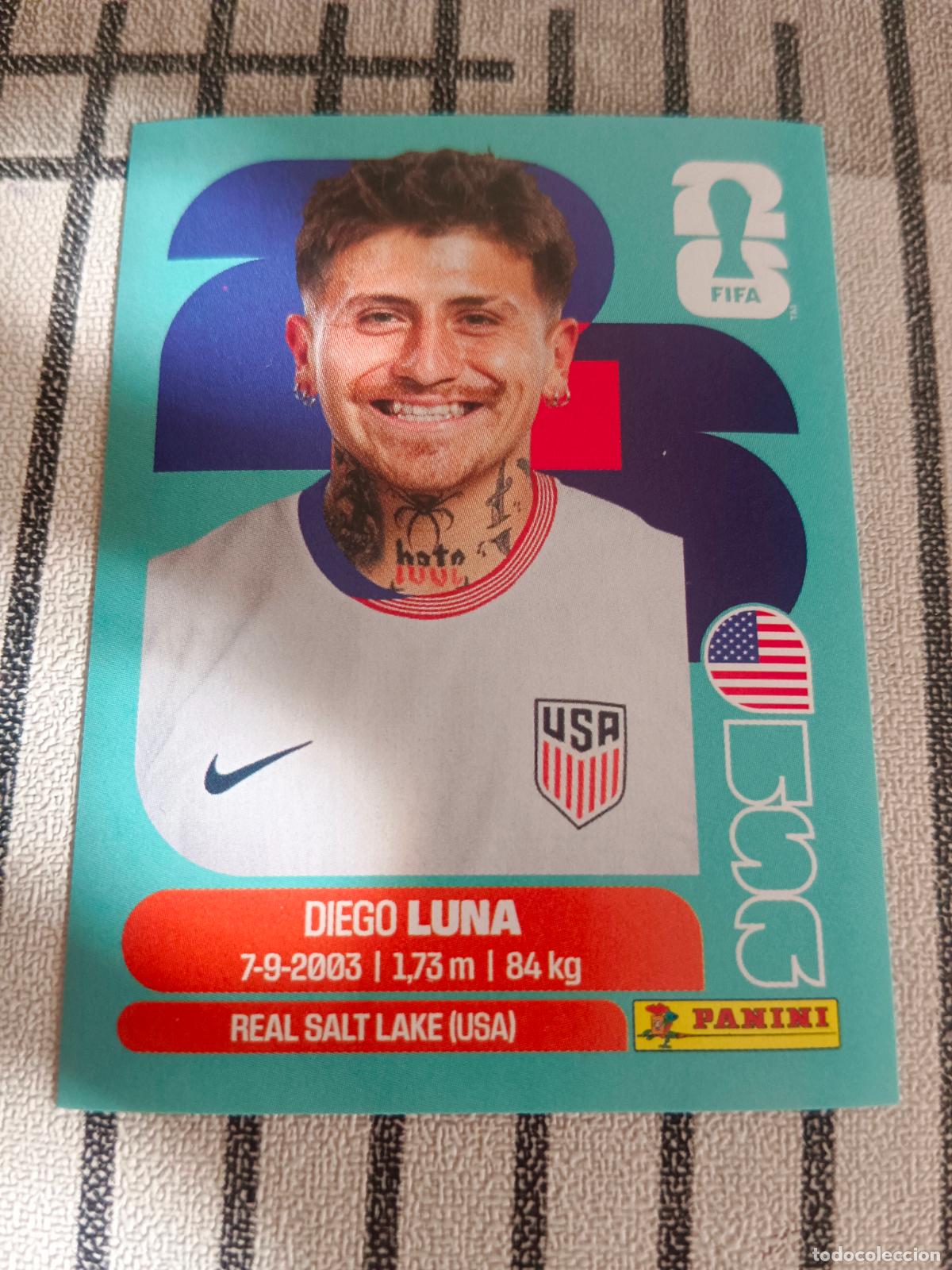 Cromos de f&uacute;tbol: MUNDIAL 2026 ESTADOS UNIDOS USA MEXICO MEJICO CANADA USA 14 USA14 DIEGO LUNA ESTADOS UNIDOS FIFA