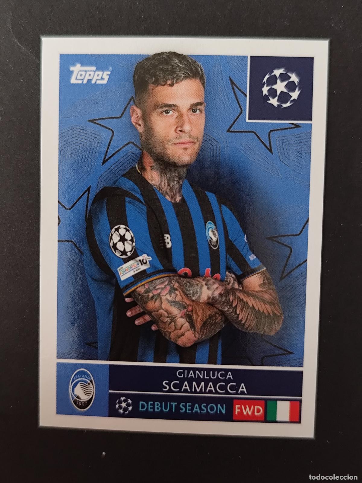 Cromos de f&uacute;tbol: 96 GIANLUCA SCAMACCA ATALANTA STICKER CHAMPIONS LEAGUE 2025 2026 25 26 TOPPS