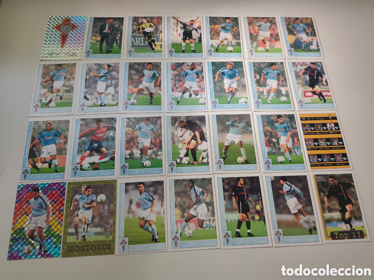 Cromos de f&uacute;tbol: 30 CARDS CELTA DE VIGO MUNDICROMO 2001 2002 #