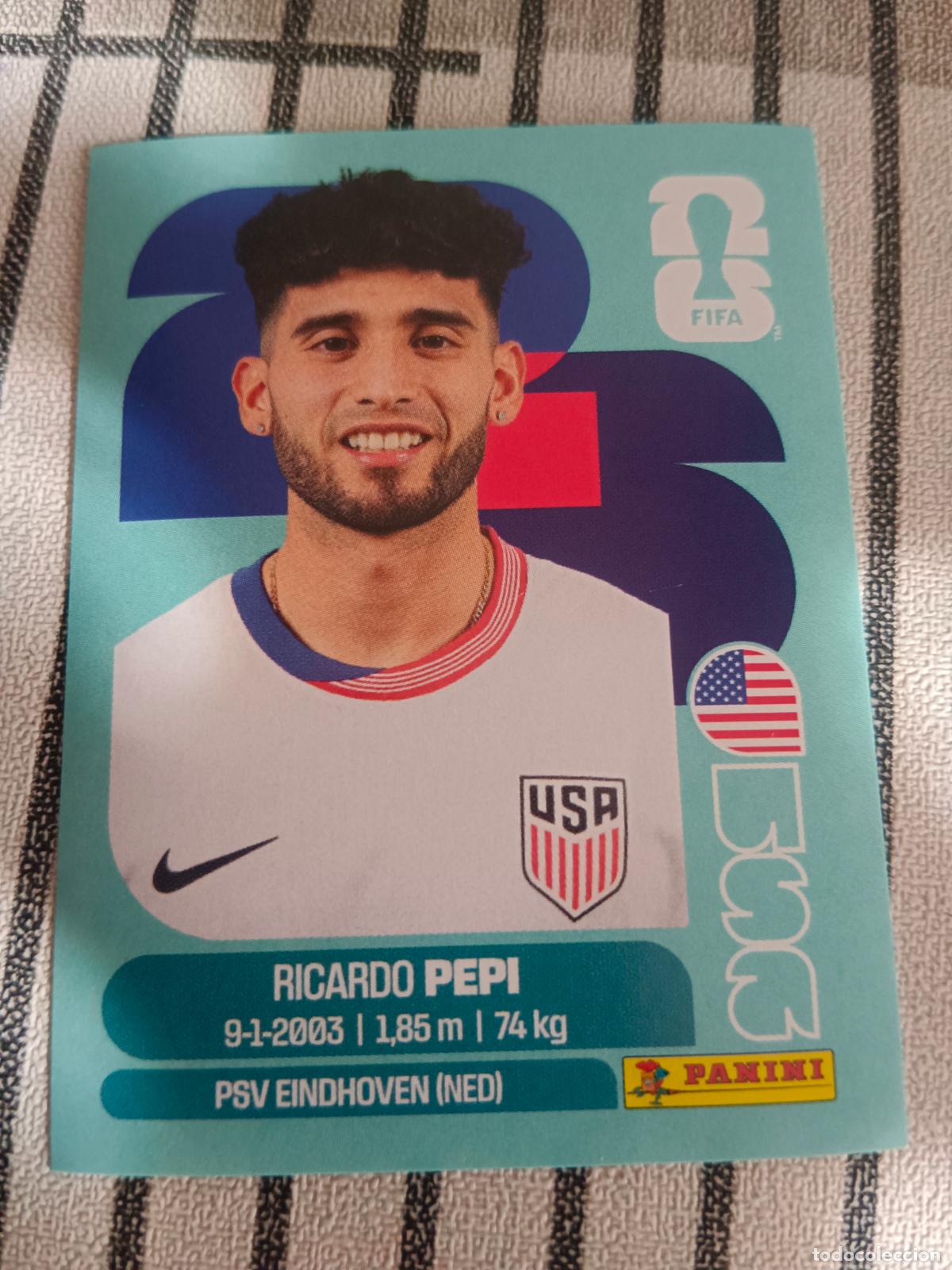 Cromos de Futebol: MUNDIAL 2026 ESTADOS UNIDOS USA MEXICO MEJICO CANADA USA 18 USA18 RICARDO PEPI ESTADOS UNIDOS FIFA