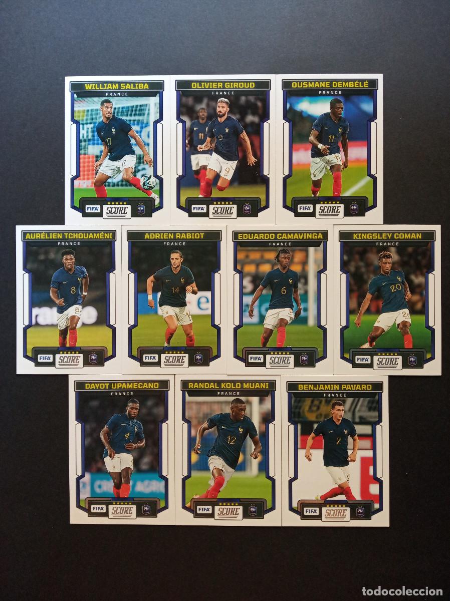 Cromos de f&uacute;tbol: LOTE 10 CROMOS FRANCIA DEMBELE SALIBA TCHOUAMENI MUNDIAL 2026 ⚽ PANINI &reg; SCORE FIFA 2023 2024 23 24
