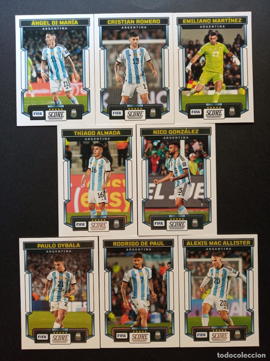 Cromos de f&uacute;tbol: LOTE 8 CROMOS ARGENTINA PAUL ALMADA MAC ALLISTER MUNDIAL 2026 ⚽ PANINI &reg; SCORE FIFA 2023 2024 23 24