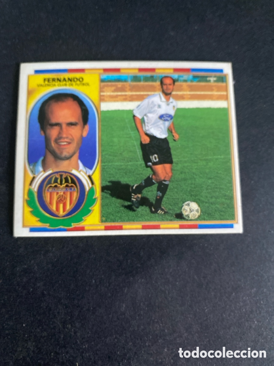 Cromos de f&uacute;tbol: Cromo liga 96/97 Valencia CF nunca pegado