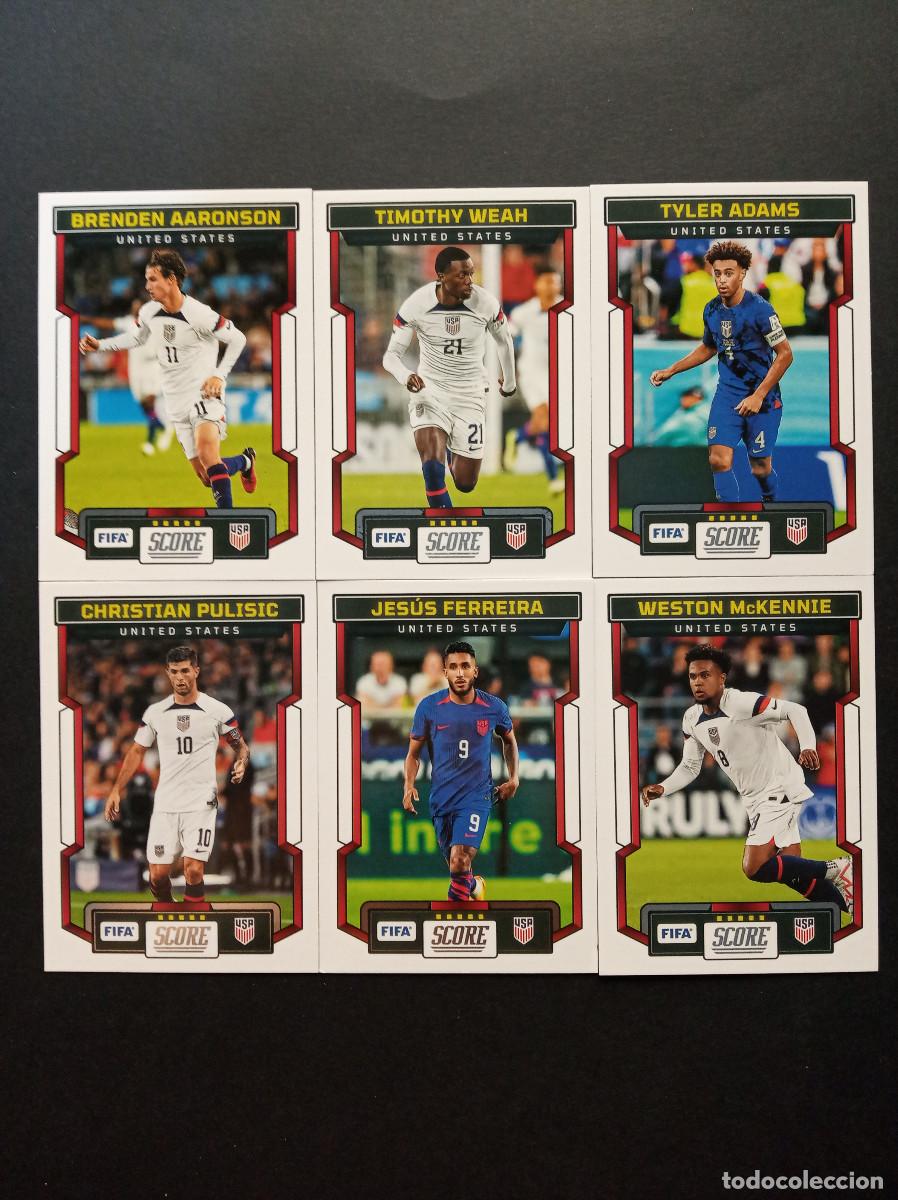 Fu&szlig;ball-Sticker: LOTE 6 CROMOS UNITED STATES PULISIC McKENNIE USNT MUNDIAL 2026 ⚽ PANINI &reg; SCORE FIFA 2023 2024 23 24