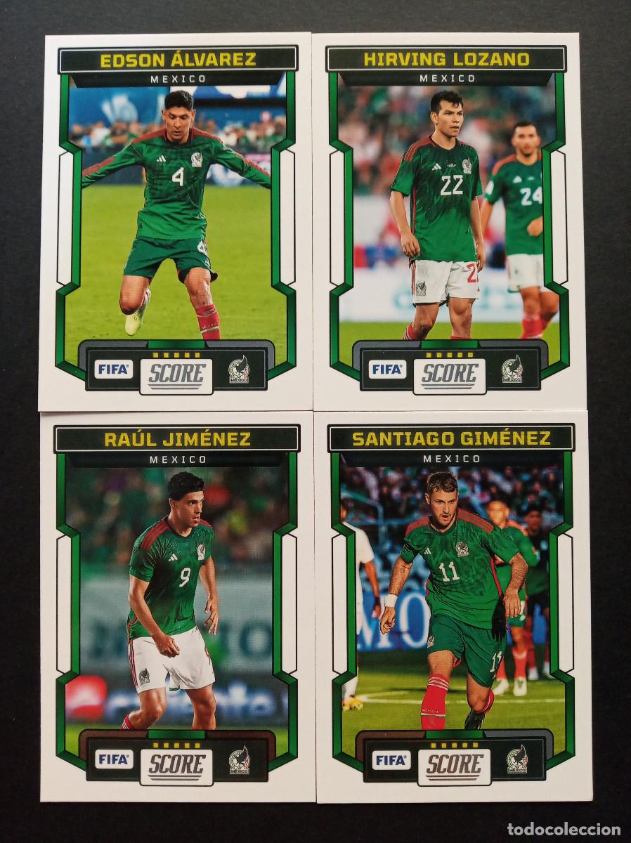 Football Stickers: LOTE 4 CROMOS MEXICO RAUL JIMENEZ SANTIAGO GIMENEZ MUNDIAL 2026 ⚽ PANINI&reg; SCORE FIFA 2023 2024 23 24