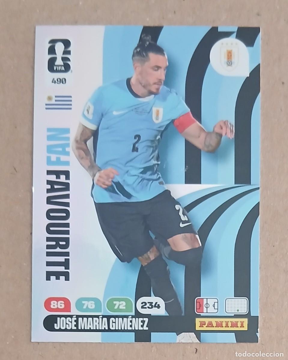 Cromos de f&uacute;tbol: CROMO n&ordm; 490 GIM&Eacute;NEZ URUGUAY FAN FAVOURITE ADRENALYN XL FIFA WORLD CUP 2026E PANINI. Nuevo.