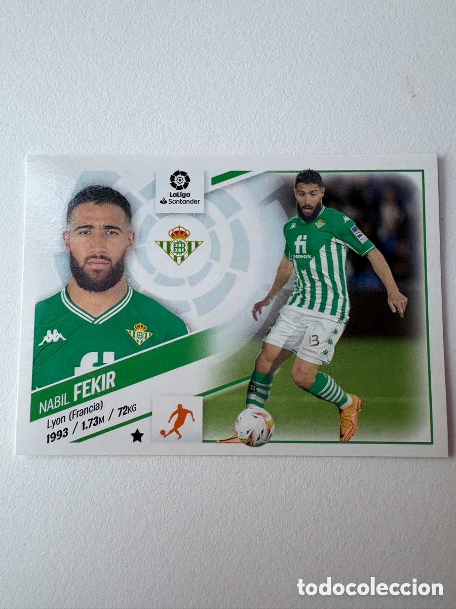 Cromos de f&uacute;tbol: Cromo Nabil Fekir Real Betis 17 Panini Liga Este 2022-23