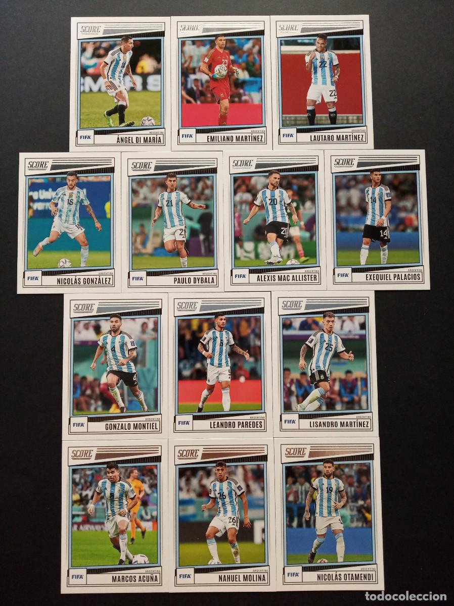 Cromos de f&uacute;tbol: LOTE 13 CROMOS ARGENTINA OTAMENDI LISANDRO LAUTARO MUNDIAL 2026 ⚽ PANINI&reg; SCORE FIFA 2022 2023 22 23