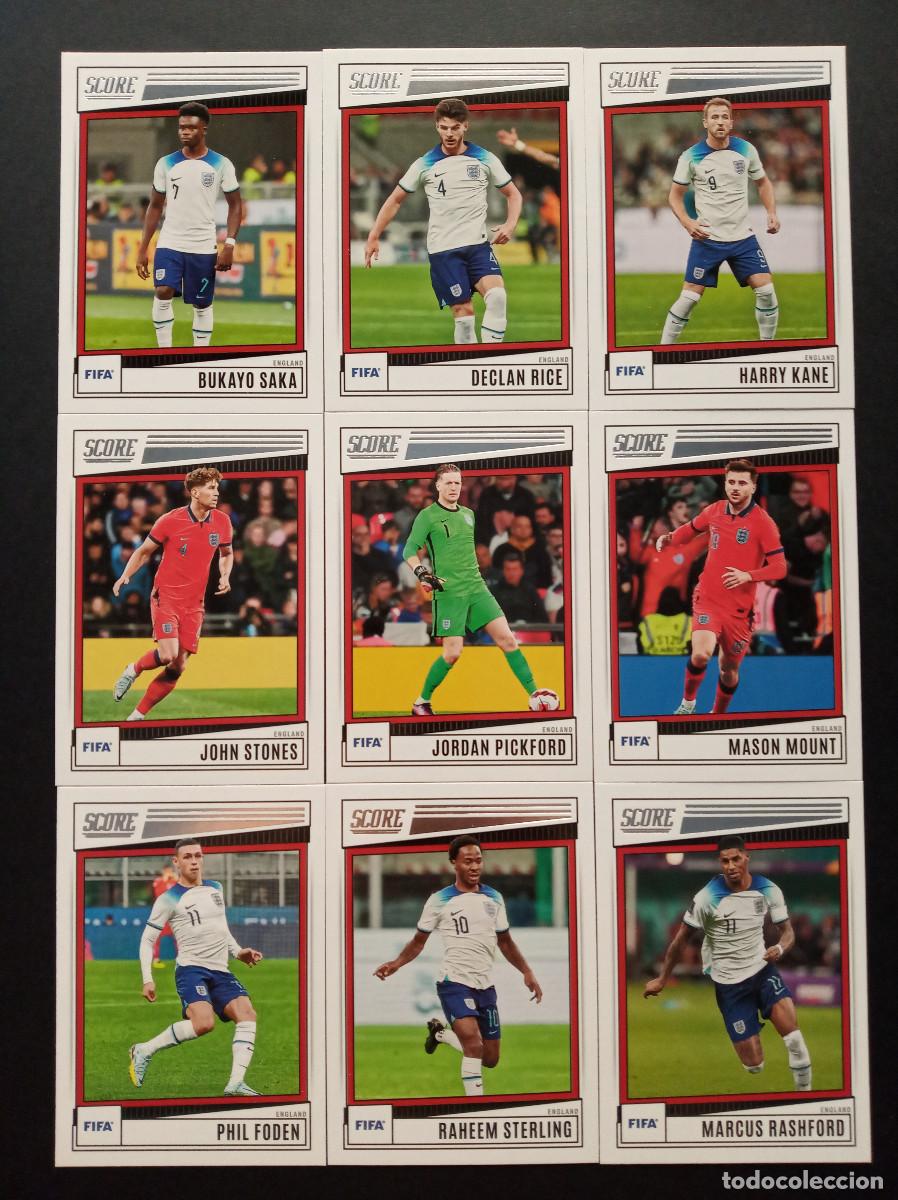 Cromos de f&uacute;tbol: LOTE 9 CROMOS INGLATERRA HARRY KANE RASHFORD SAKA MUNDIAL 2026 ⚽ PANINI &reg; SCORE FIFA 2022 2023 22 23