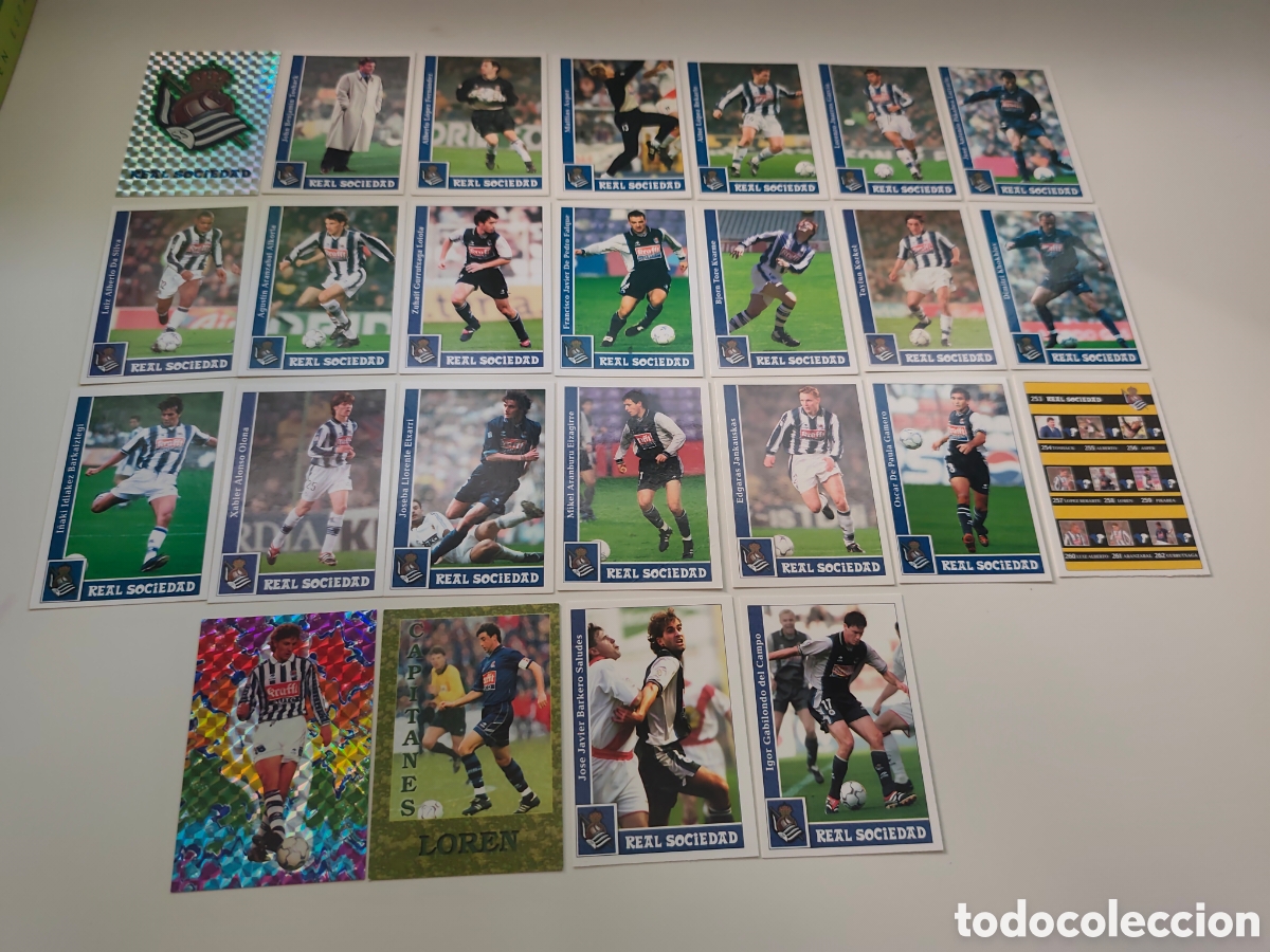 Cromos de f&uacute;tbol: 25 CARDS REAL SOCIEDAD MUNDICROMO 2001 2002 #
