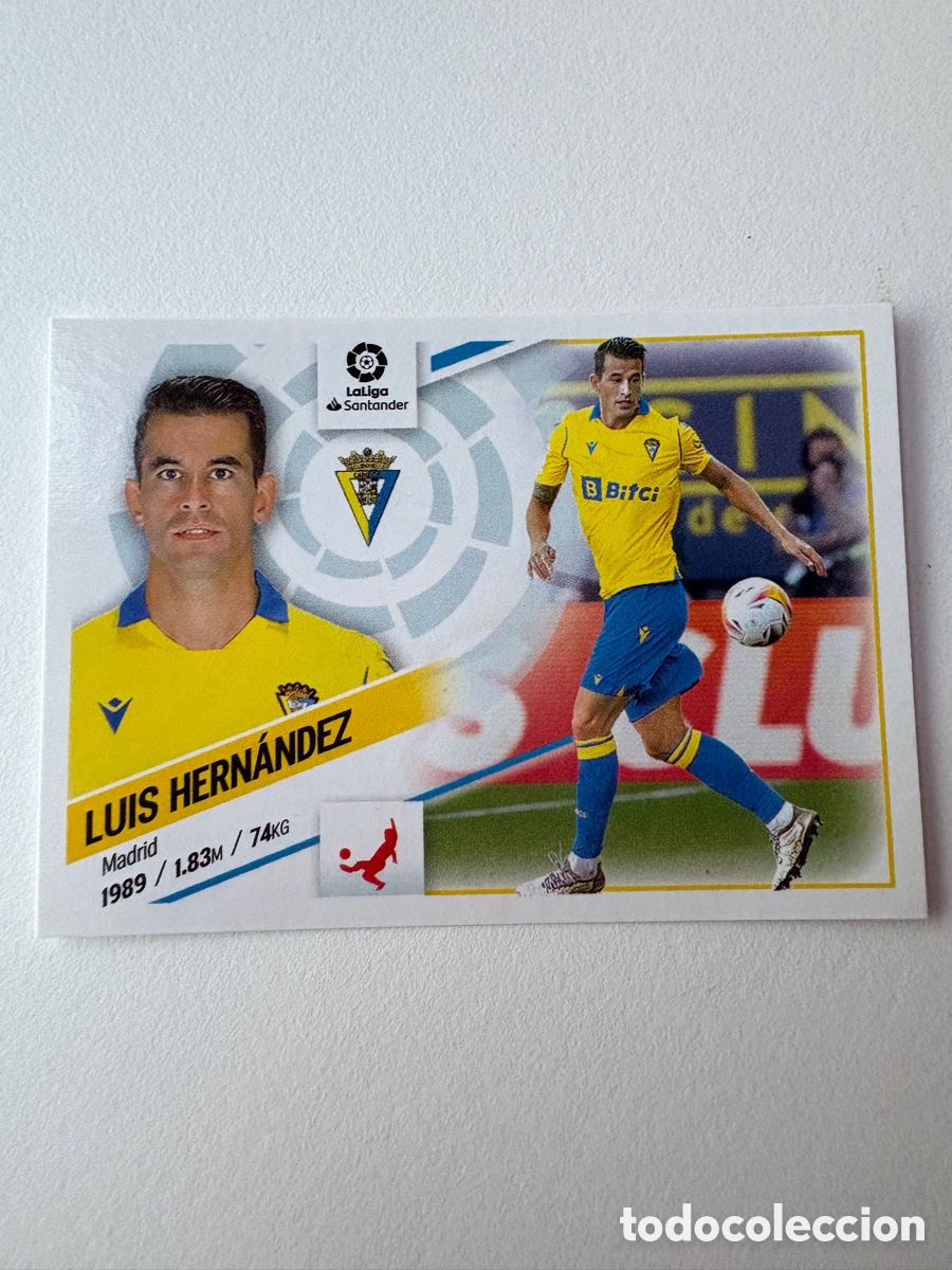 Cromos de f&uacute;tbol: Cromo Luis Hern&aacute;ndez C&aacute;diz 7 Panini Liga Este 2022-23