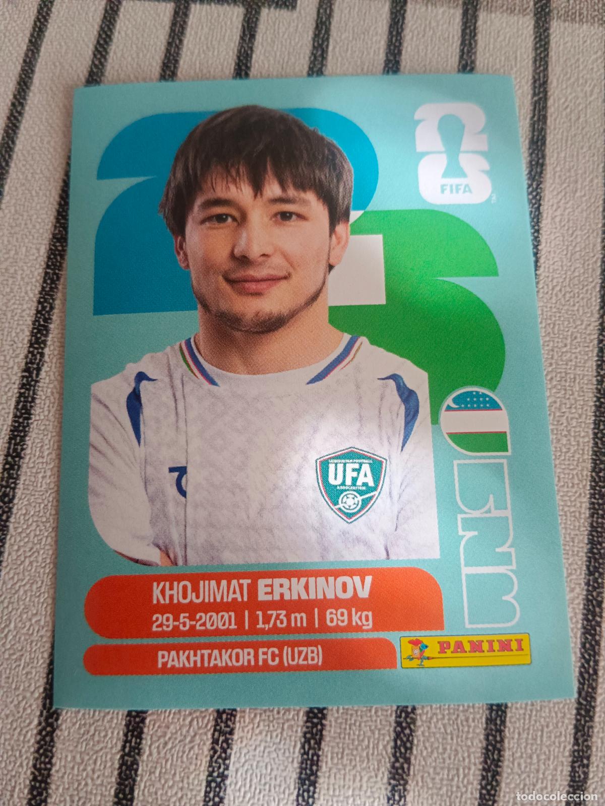 Cromos de f&uacute;tbol: MUNDIAL 2026 ESTADOS UNIDOS USA MEXICO MEJICO CANADA UZB 15 UZB15 ERKINOV UZBEKISTAN FIFA