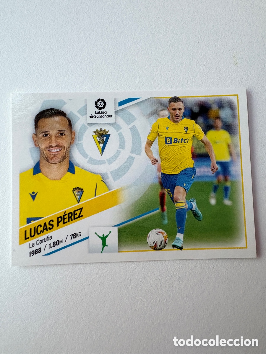 Cromos de f&uacute;tbol: Cromo Lucas P&eacute;rez C&aacute;diz 20 Panini Liga Este 2022-23