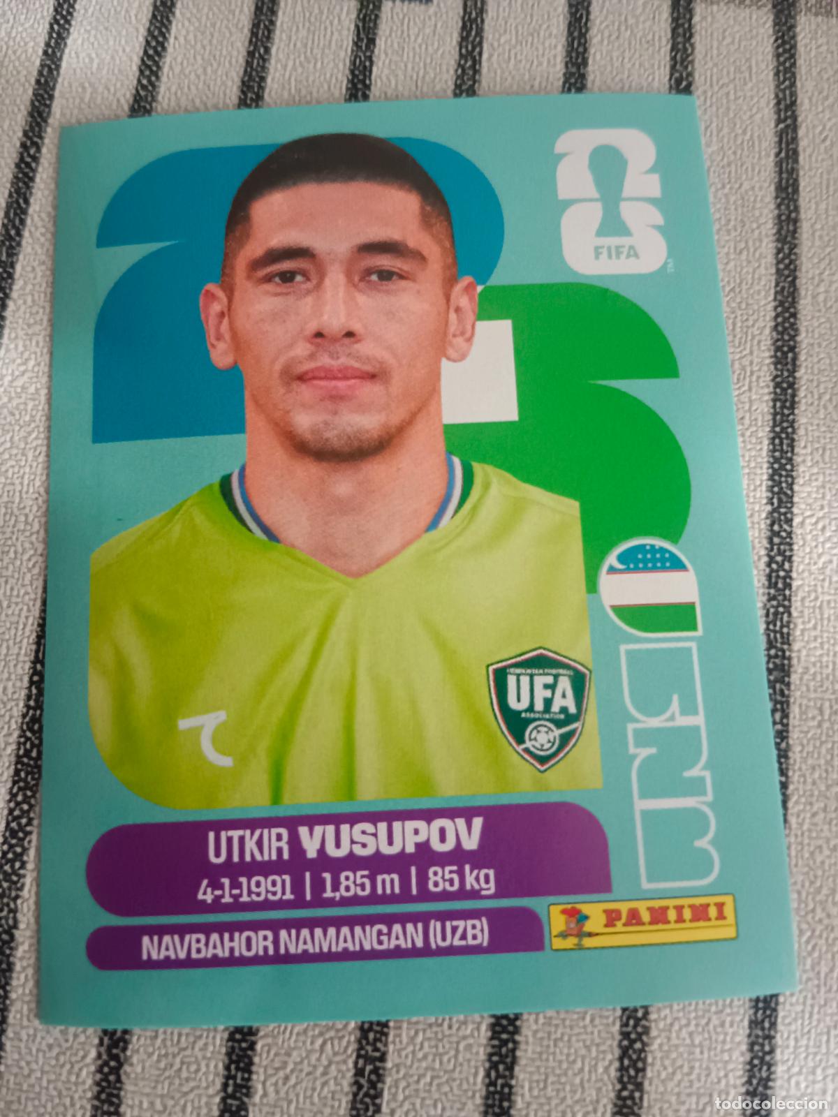 Football Stickers: MUNDIAL 2026 ESTADOS UNIDOS USA MEXICO MEJICO CANADA UZB 2 UZB2 UTKIR YUSUPOV UZBEKISTAN FIFA