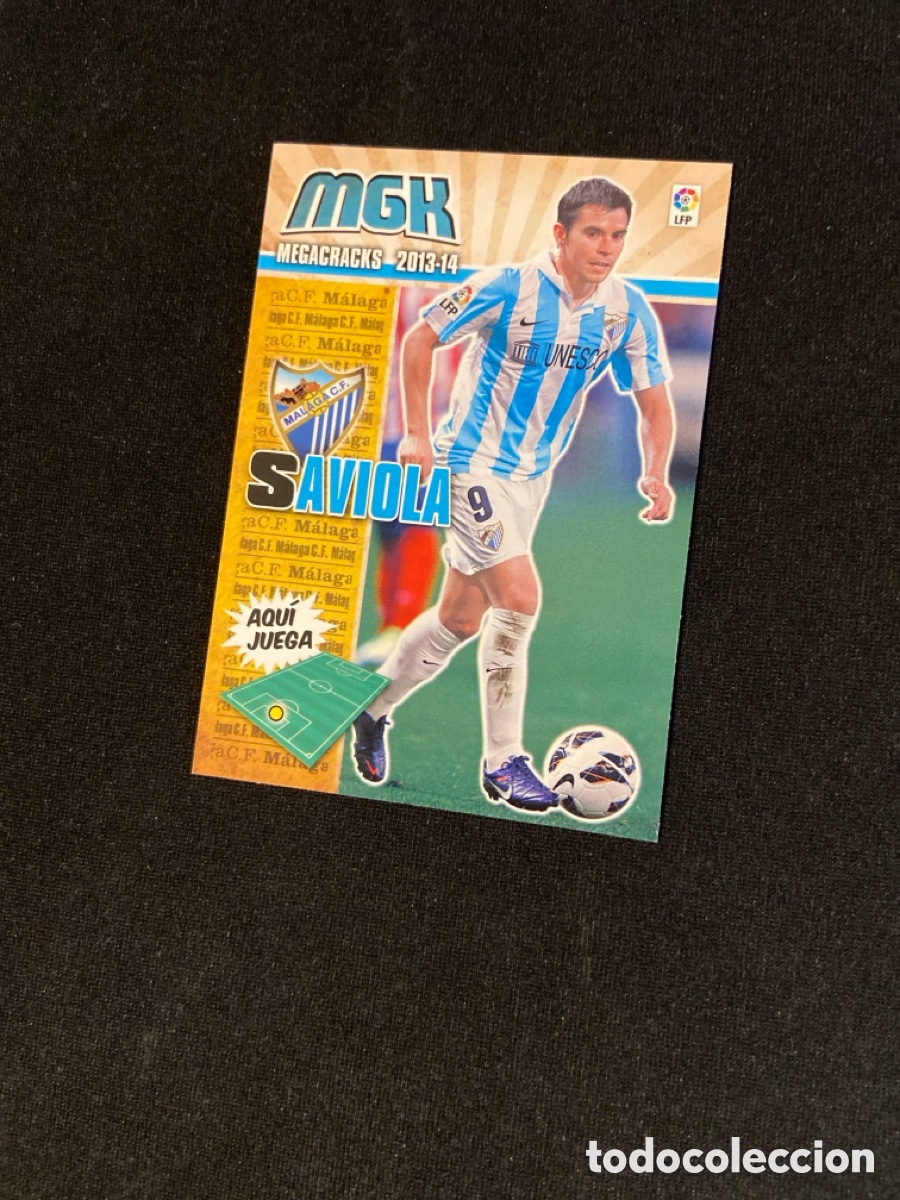 Football Stickers: SAVIOLA 234 (M&Aacute;LAGA) PANINI