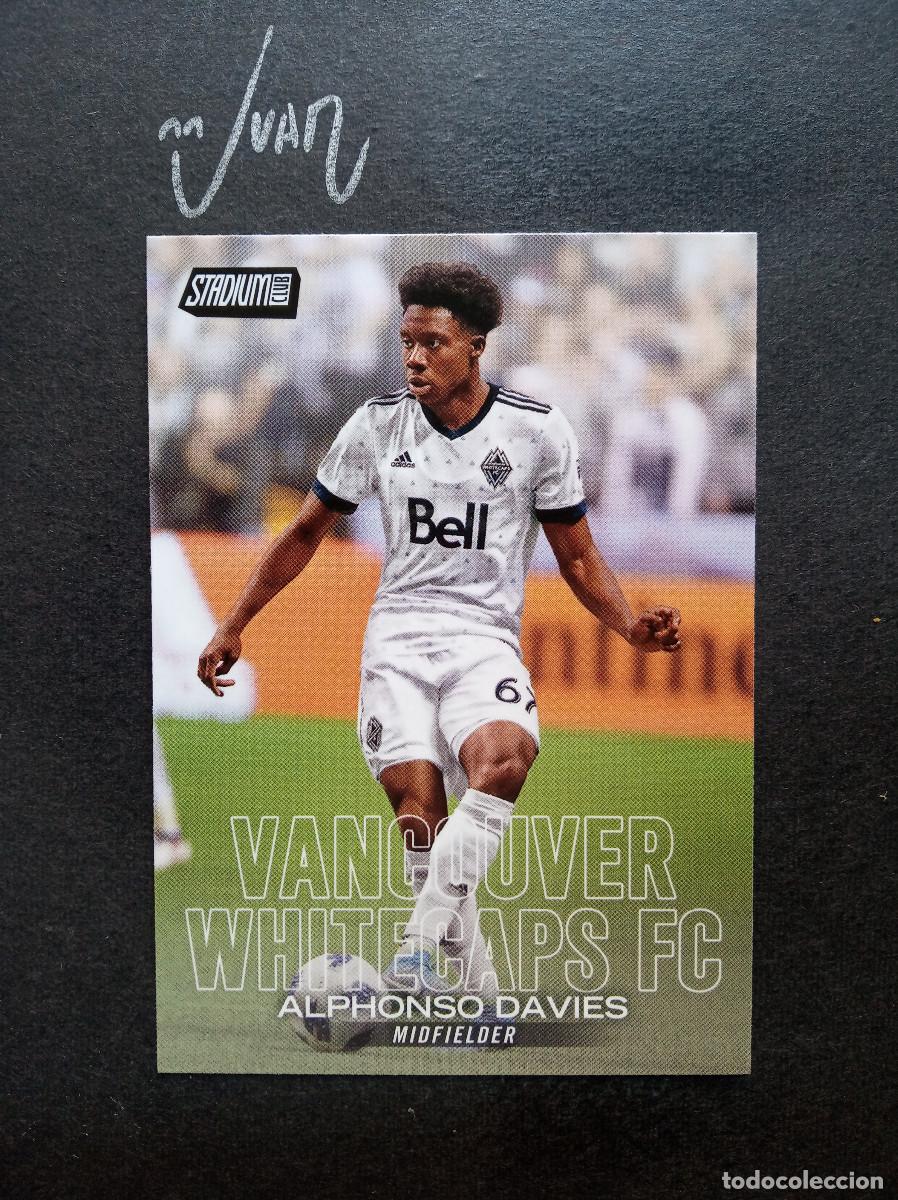 Football Stickers: ROOKIE ALPHONSO DAVIES VANCOUVER WHITECAPS CANADA MUNDIAL 2026 ⚽ TOPPS &reg; STADIUM CLUB MLS 2017 18 17