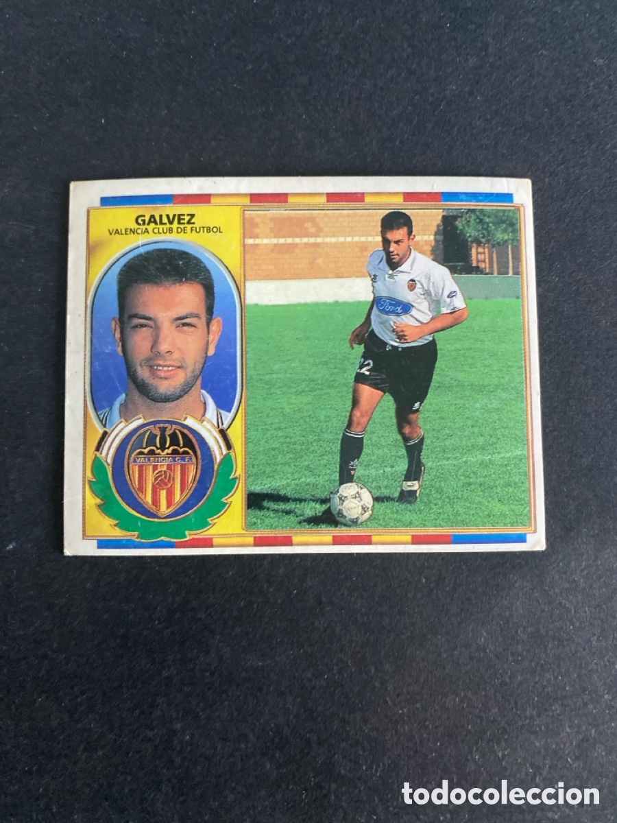 Football Stickers: Cromo liga 96/97 Valencia CF nunca pegado