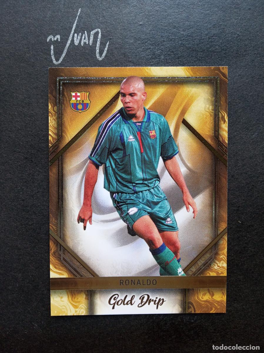 Football Stickers: GD-2 GOLD DRIP RONALDO FC BARCELONA BRASIL ⚽ TOPPS &reg; TEAM SET BAR&Ccedil;A 2023 2024 23 24 NUEVO