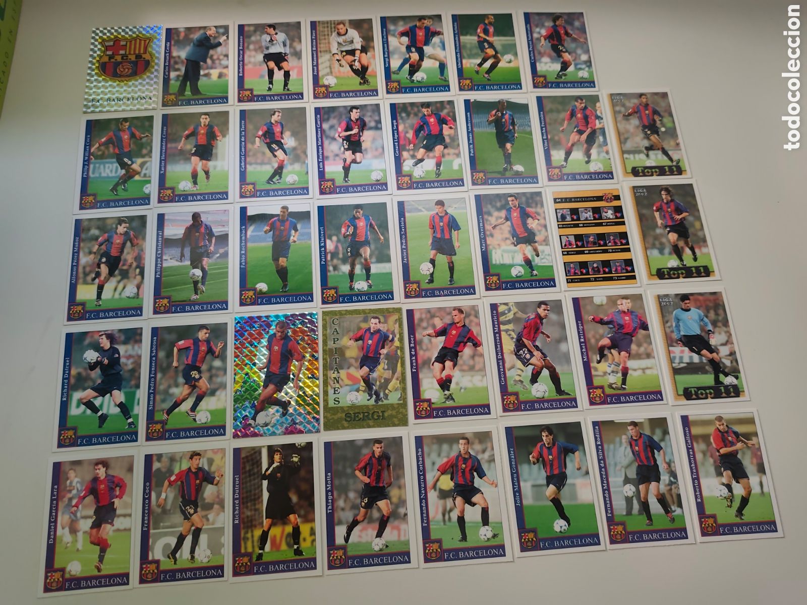 Football Stickers: 39 CARDS FC BARCELONA MUNDICROMO 2001 2002 #