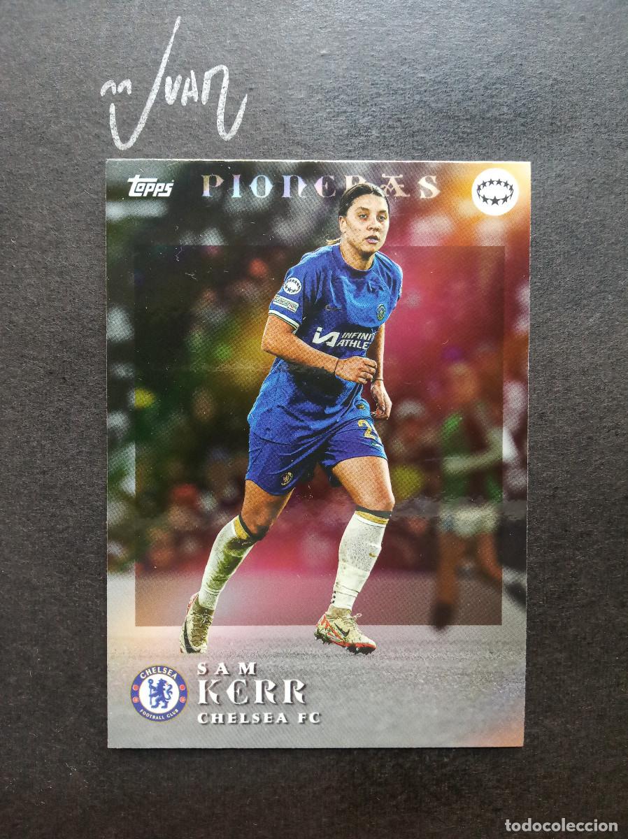 Football Stickers: PIONERAS SAM KERR CHELSEA AUSTRALIA ⚽ TOPPS &reg; AITANA BONMATI CURATED SET WOMEN CHAMPIONS 2024 NUEVO
