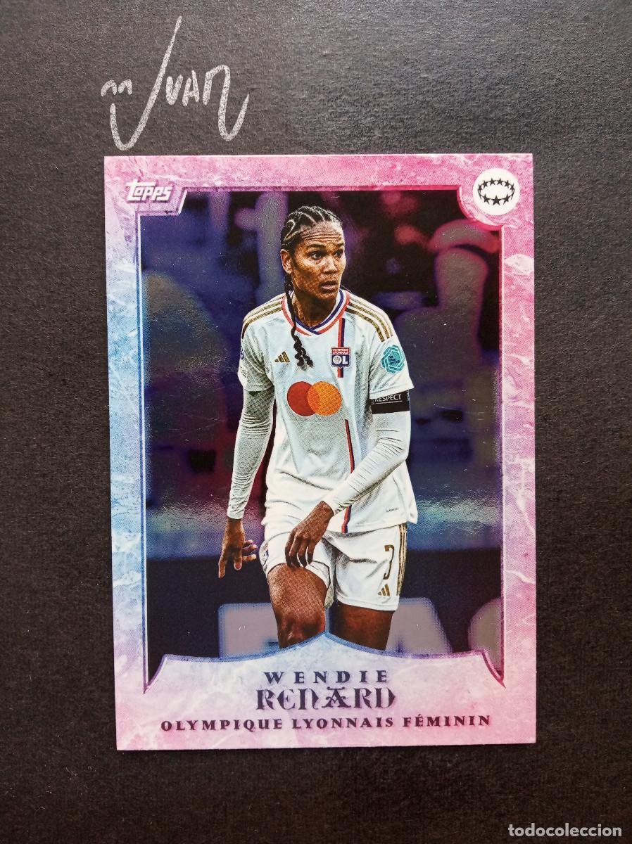 Figurine di Calcio: RIVALES WENDIE RENARD OLYMPIQUE LYON ⚽ TOPPS &reg; AITANA BONMATI CURATED SET WOMEN CHAMPIONS 2024 NUEVO