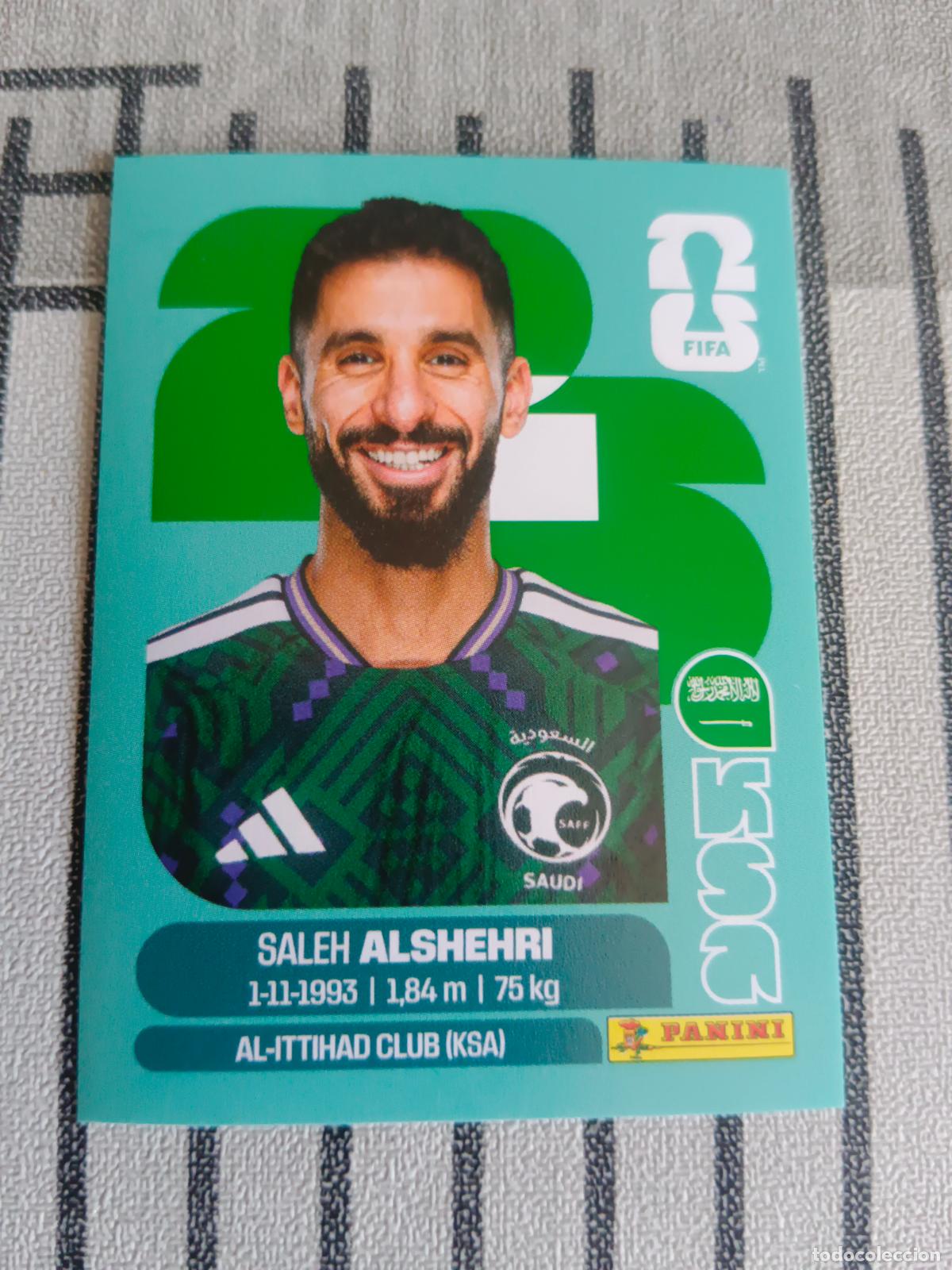 Cartes &agrave; collectionner de Football: MUNDIAL 2026 ESTADOS UNIDOS USA MEXICO MEJICO CANADA KSA 19 KSA19 SALEH ALSHEHRI ARABIA SAUDI FIFA