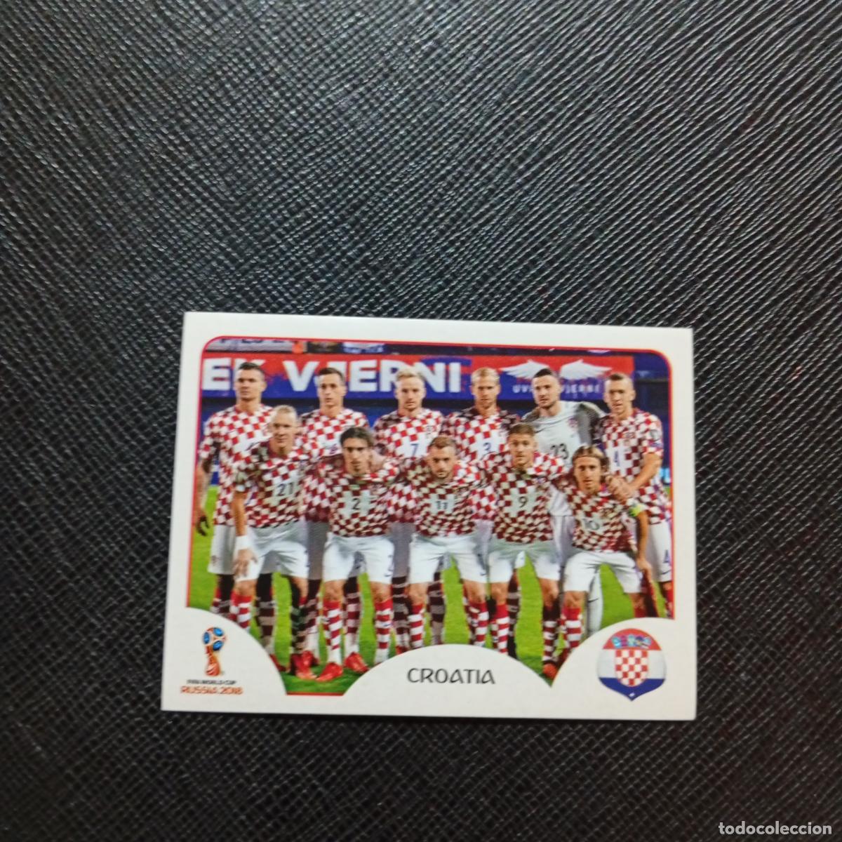 Cromos de f&uacute;tbol: 313 ALINEACION CROACIA PANINI MUNDIAL RUSIA 2018 CROMO FUTBOL 18 - SIN PEGAR - CJ2 ......