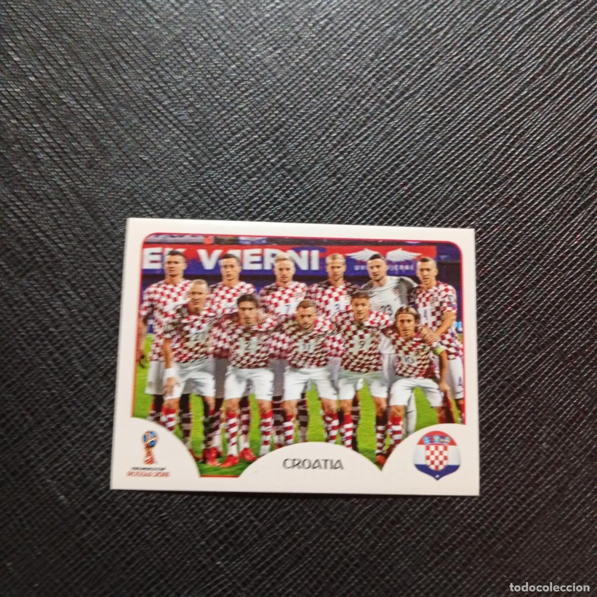 Cromos de f&uacute;tbol: 313 ALINEACION CROACIA PANINI MUNDIAL RUSIA 2018 CROMO FUTBOL 18 - SIN PEGAR - CJ2 .....