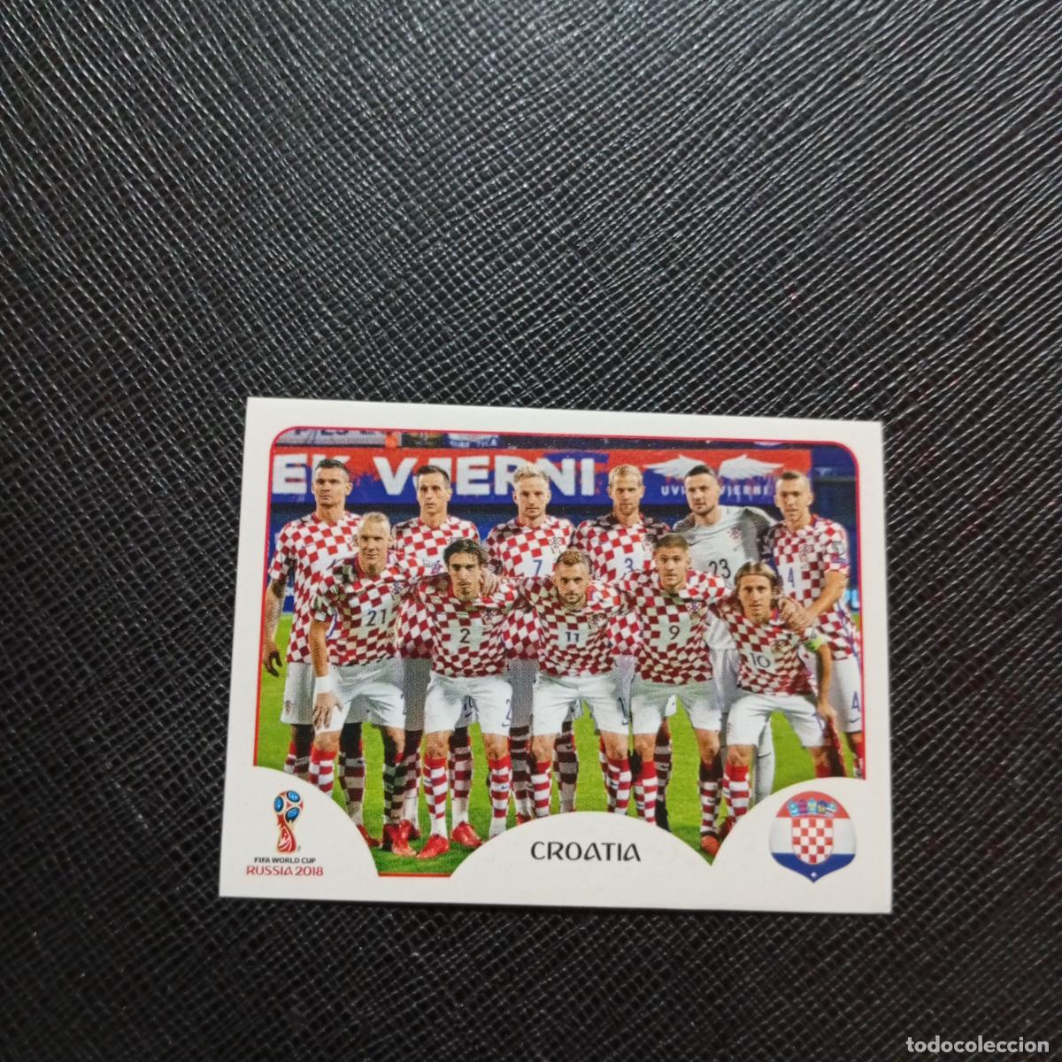 Cromos de f&uacute;tbol: 313 ALINEACION CROACIA PANINI MUNDIAL RUSIA 2018 CROMO FUTBOL 18 - SIN PEGAR - CJ2 ....