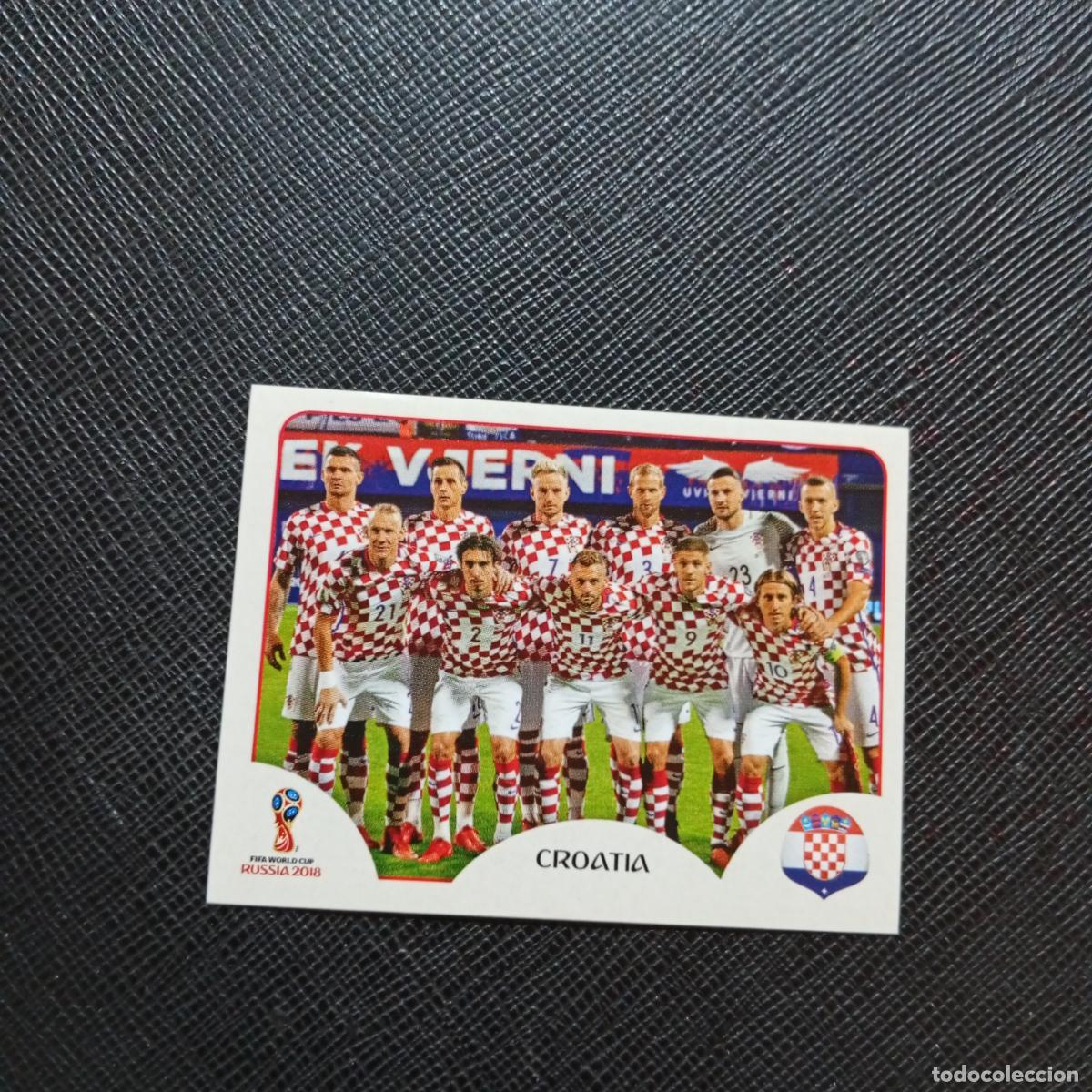 Cromos de f&uacute;tbol: 313 ALINEACION CROACIA PANINI MUNDIAL RUSIA 2018 CROMO FUTBOL 18 - SIN PEGAR - CJ2 ....
