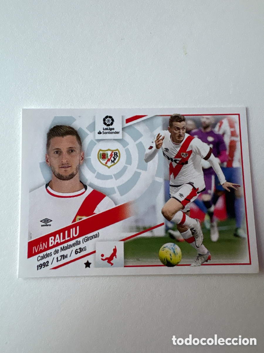 Cromos de f&uacute;tbol: Cromo Iv&aacute;n Balliu Rayo Vallecano 5A Panini Liga Este 2022-23