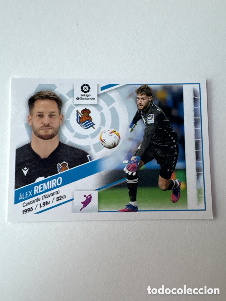 Cromos de f&uacute;tbol: Cromo &Aacute;lex Remiro Real Sociedad 3 Panini Liga Este 2022-23
