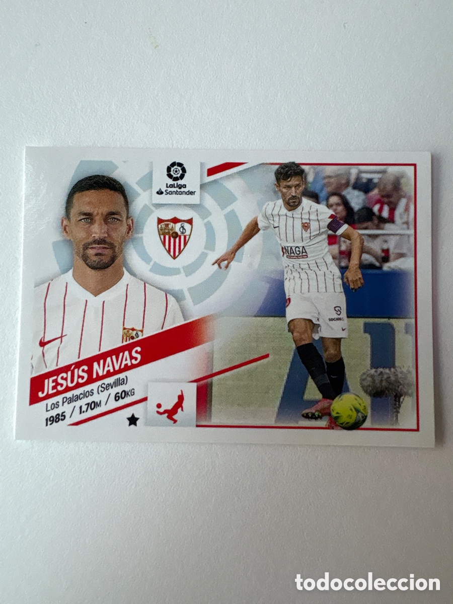 Football Stickers: Cromo Jes&uacute;s Navas Sevilla 6 Panini Liga Este 2022-23