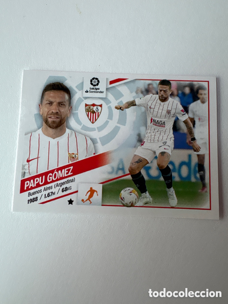 Football Stickers: Cromo Papu G&oacute;mez Sevilla 15 Panini Liga Este 2022-23