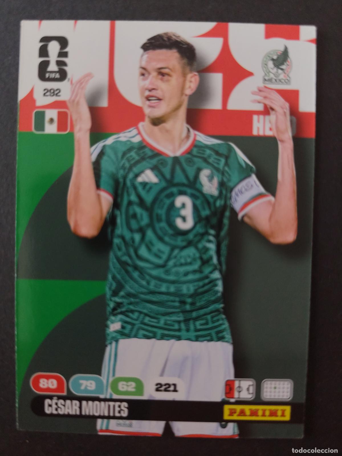 Fu&szlig;ball-Sticker: 292 C&Eacute;SAR MONTES M&Eacute;XICO ADRENALYN MUNDIAL FIFA WORLD CUP 2026 PANINI