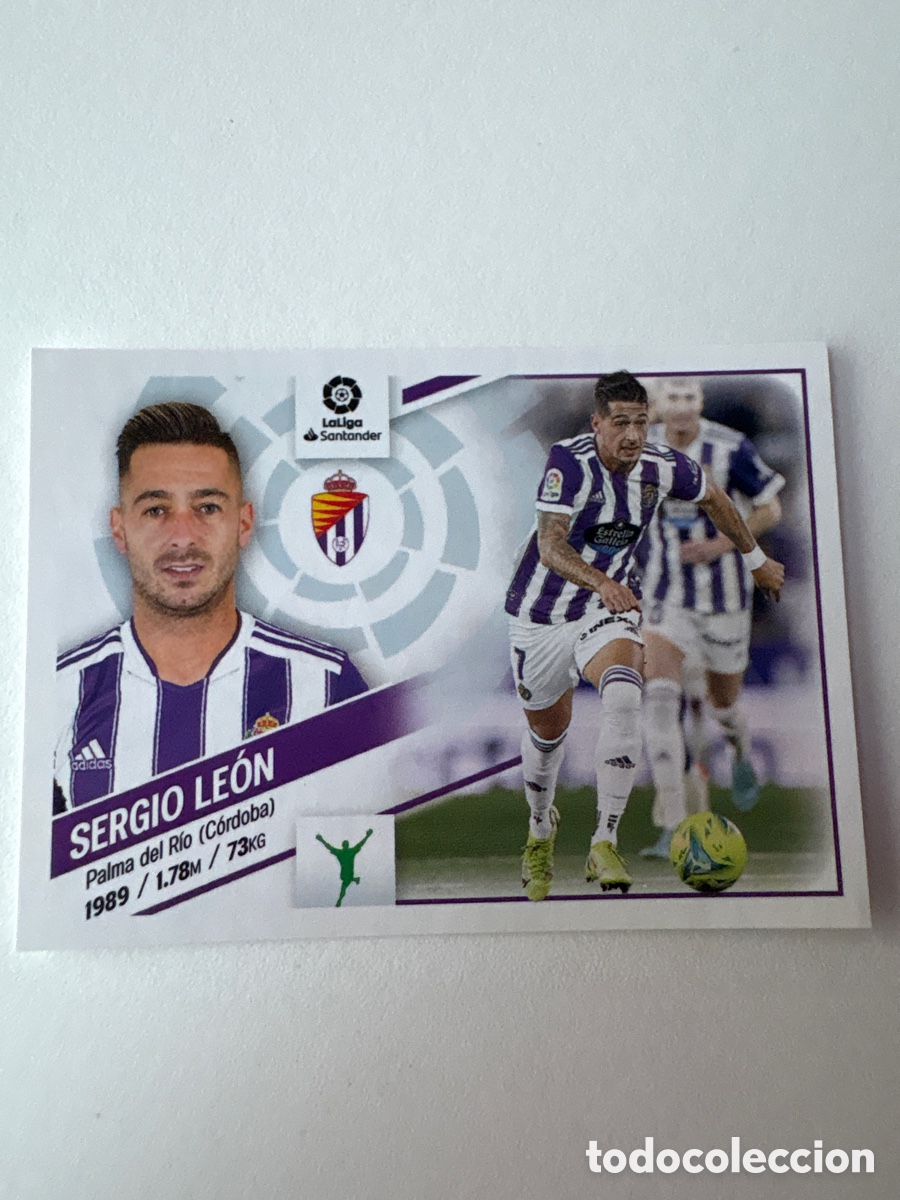 Fu&szlig;ball-Sticker: Cromo Sergio Le&oacute;n Valladolid 18 Panini Liga Este 2022-23