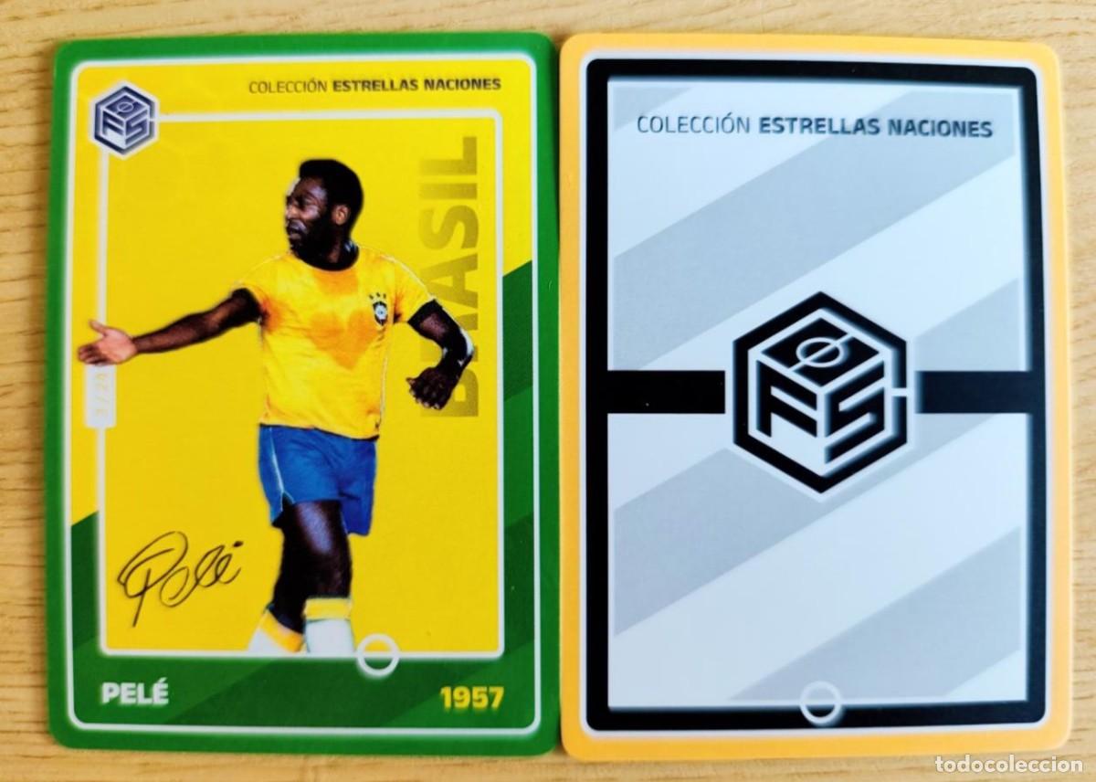 Cromos de f&uacute;tbol: CROMO FUTBOL CARD FOOTBALL PELE COLECCION ESTRELLAS NACIONES 3/24 BRASIL 1957