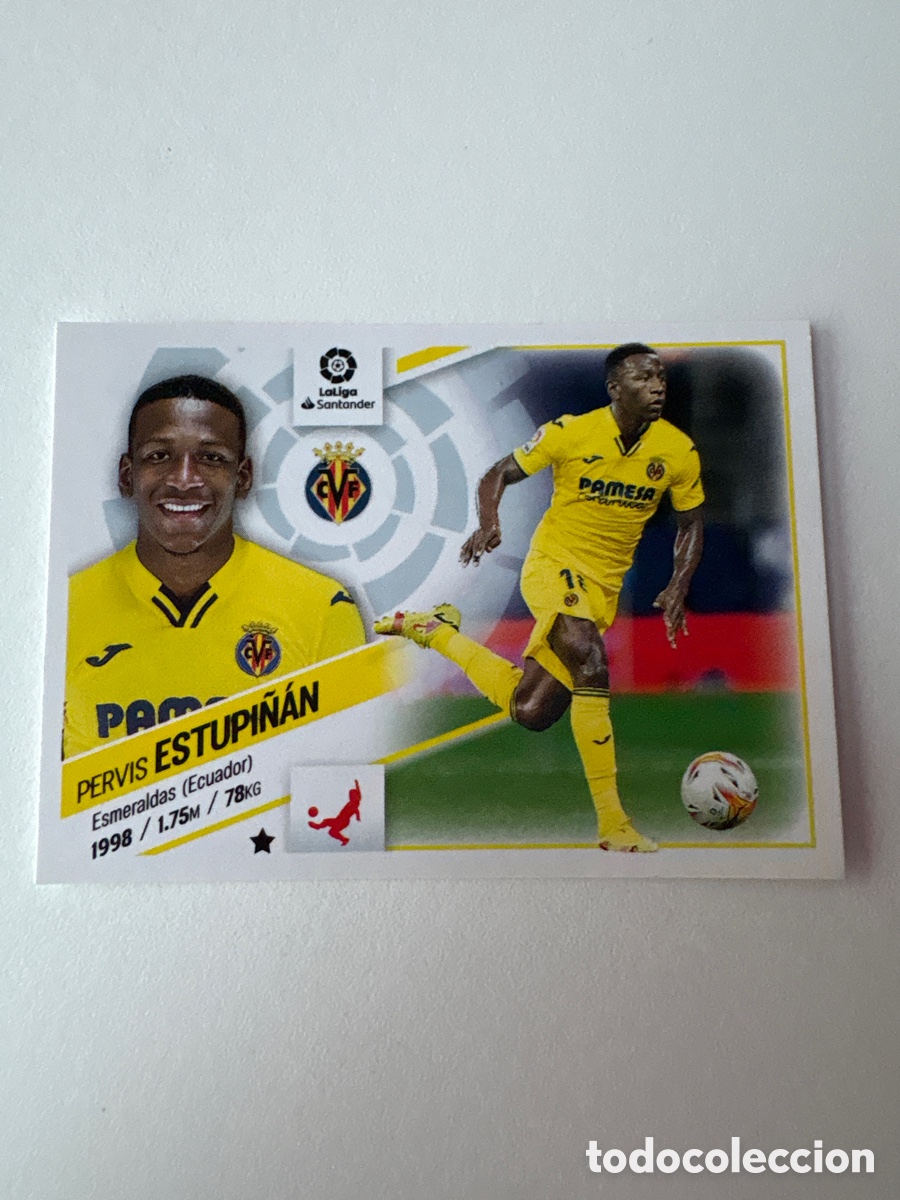 Cromos de f&uacute;tbol: Cromo Pervis Estupi&ntilde;&aacute;n Villarreal Panini Liga Este 2022-23