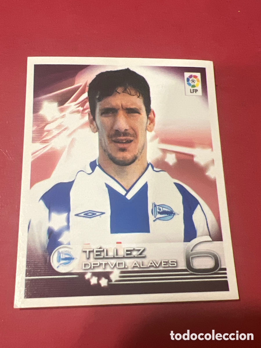 Cromos de f&uacute;tbol: C9151. PANINI SUPERLIGA DE ESTRELLAS 2002 2003 LIGA 02 03 CROMO NUNCA PEGADO ALAVES N&ordm; 51 TELLEZ
