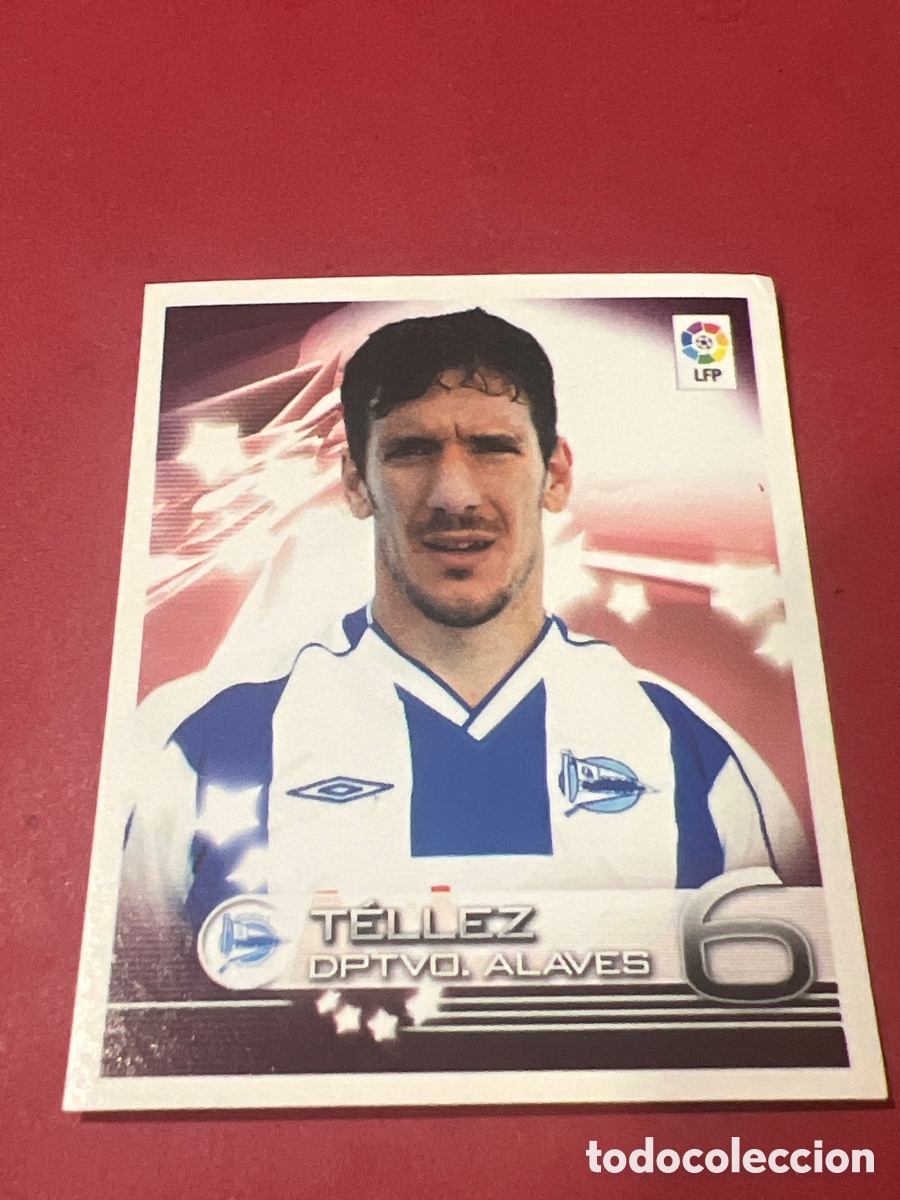Cromos de f&uacute;tbol: C9156. PANINI SUPERLIGA DE ESTRELLAS 2002 2003 LIGA 02 03 CROMO NUNCA PEGADO ALAVES N&ordm; 51 TELLEZ