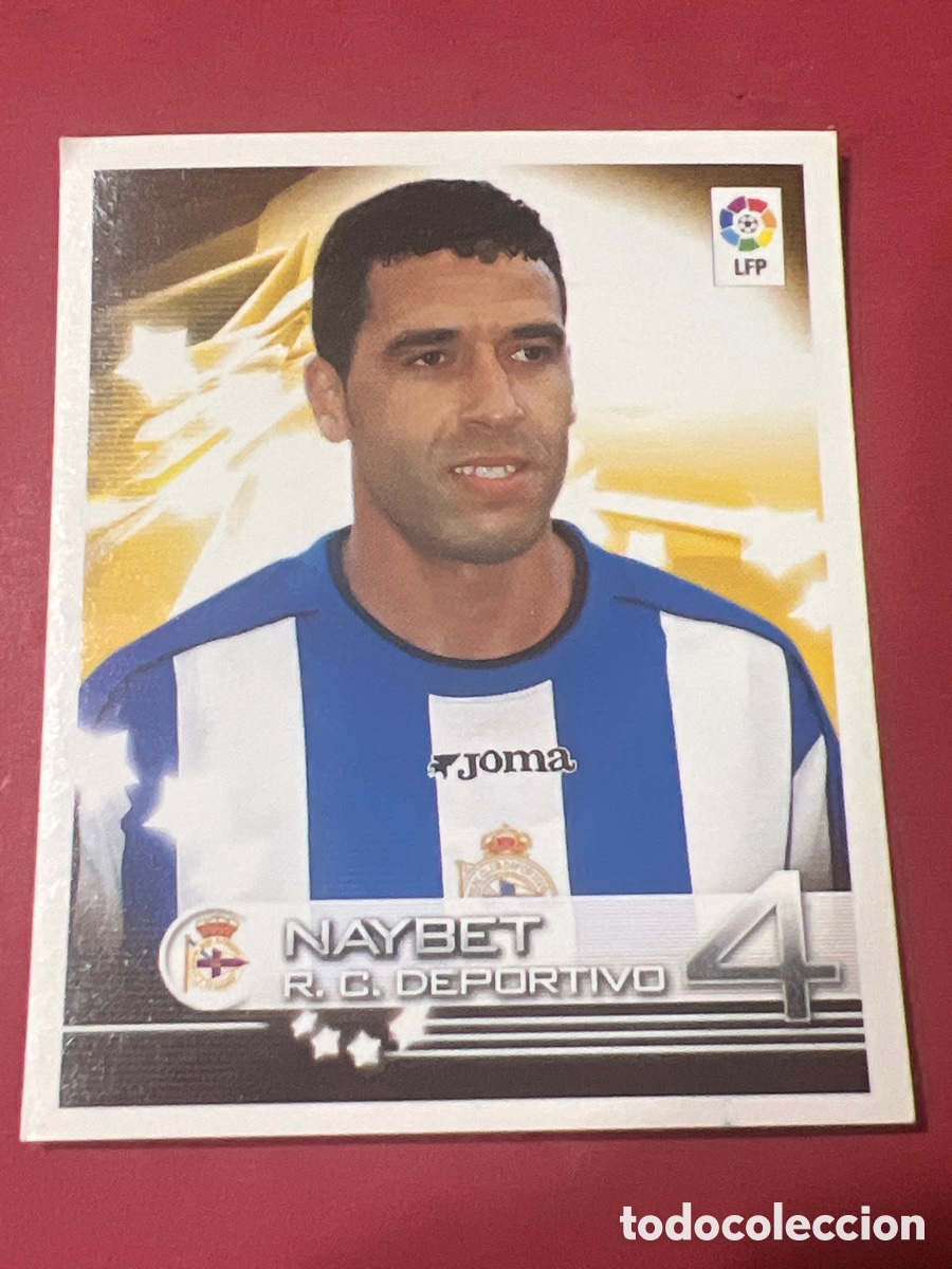 Cromos de f&uacute;tbol: C9166. CROMO SUPERLIGA DE ESTRELLAS 2002 2003 02 03 PANINI N 155 NAYBET DEPORTIVO CORU&Ntilde;A SIN PEGAR