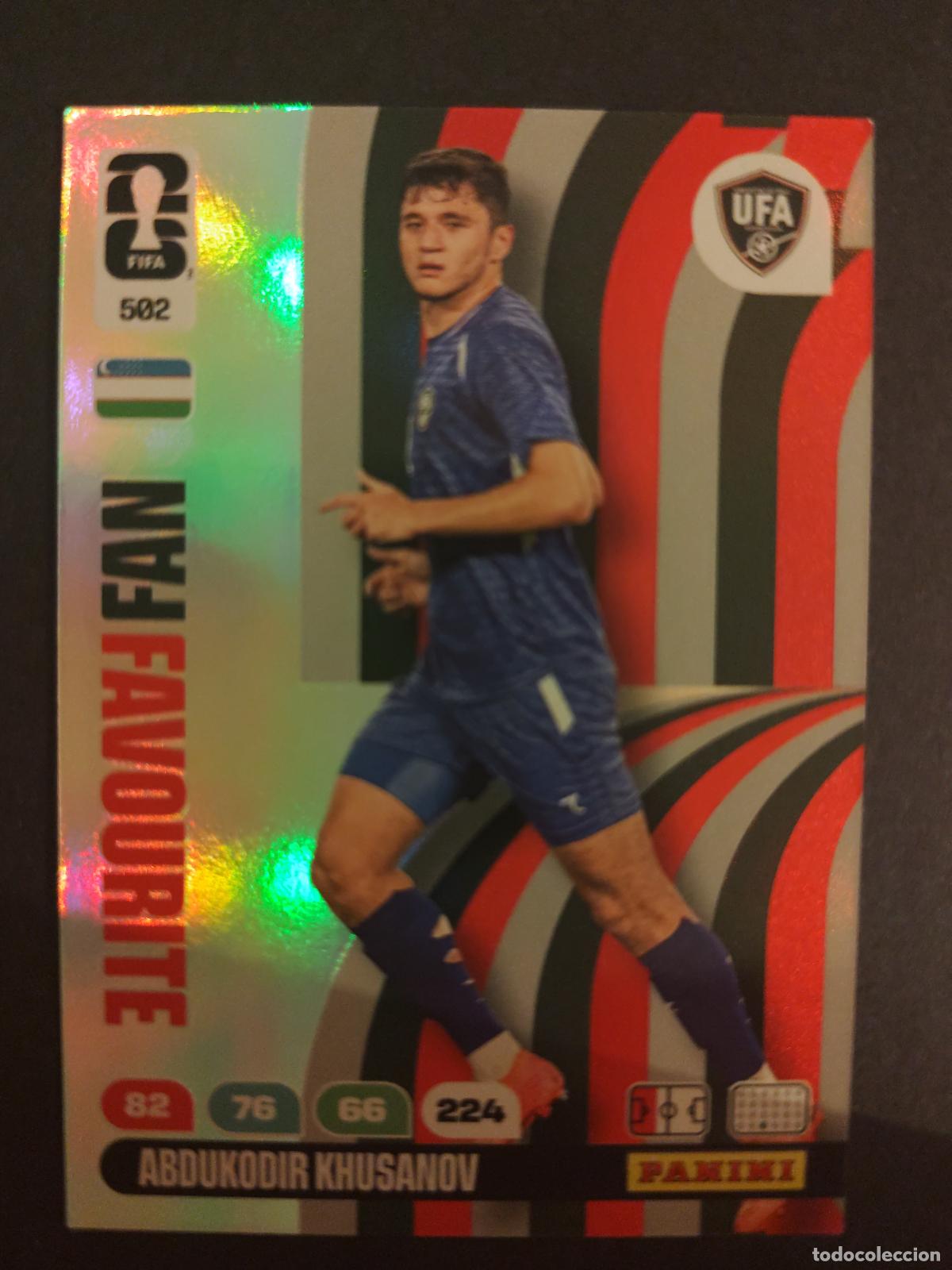 Cromos de f&uacute;tbol: 502 ABDUKODIR KHUASANOV FAN FAVOURITE UZBEKIST&Aacute;N ADRENALYN MUNDIAL FIFA WORLD CUP 2026 PANINI