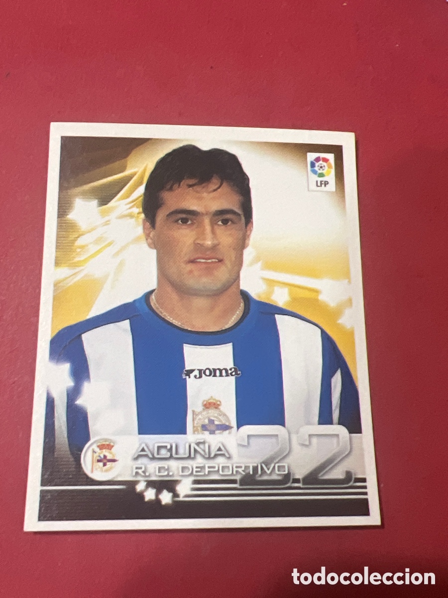 Cartes &agrave; collectionner de Football: C9236. SUPERLIGA ESTRELLAS 2002 2003 PANINI N&ordm; 159 ACU&Ntilde;A (DEPORTIVO CORU&Ntilde;A) CROMO NUNCA PEGADO 02 03