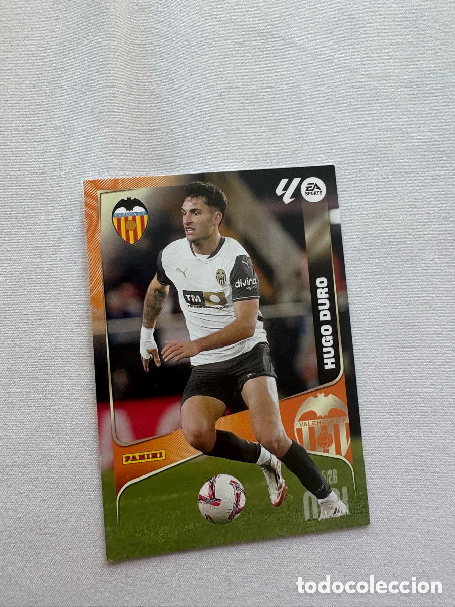 Fu&szlig;ball-Sticker: MEGACRACK 2025/26. #360. HUGO DURO. VALENCIA C.F.