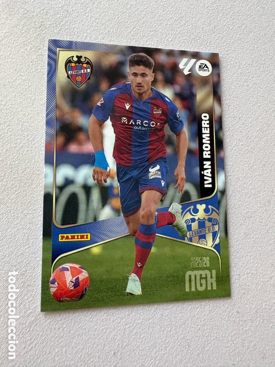 Fu&szlig;ball-Sticker: MEGACRACKS IVAN ROMERO 213 LEVANTE CROMO LIGA 25 26 2025 2026 MGK PANINI