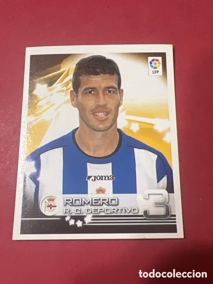 Cartes &agrave; collectionner de Football: C9240. CROMO SUPERLIGA DE ESTRELLAS 2002 2003 02 03 PANINI N 156 ROMERO DEPORTIVO CORU&Ntilde;A SIN PEGAR