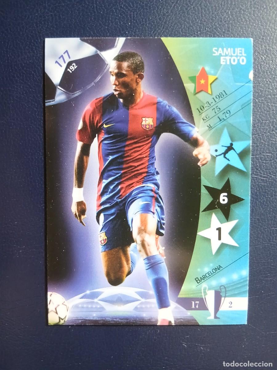 Figurine di Calcio: 177 Samuel Eto'o (Barcelona) Panini UEFA Champions League 2007. Trading Cards