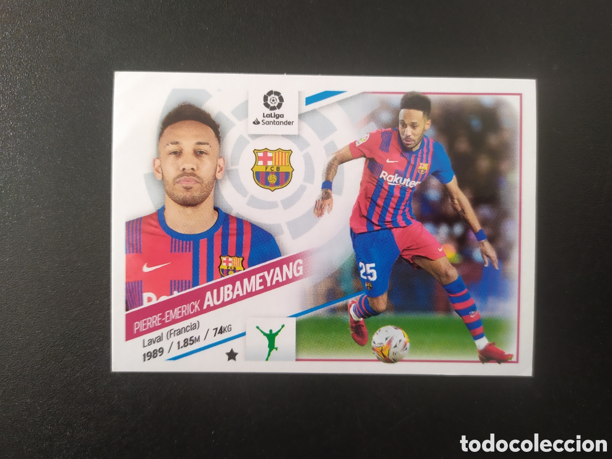 Figurine di Calcio: Liga este 2022 2023 22 23 panini Aubameyang n&deg; 20 Barcelona
